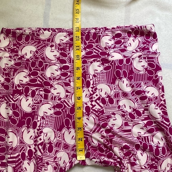 LuLaRoe Purple Mickey Mouse Leggings Size Tall & Curvy XL - Picture 7 of 10